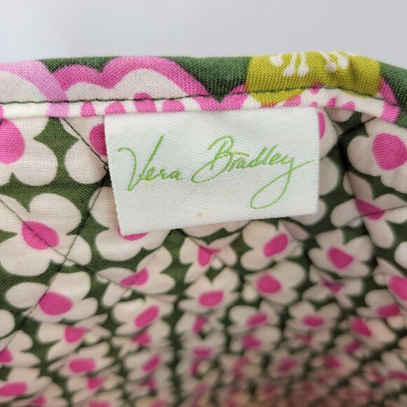 Vera Bradley Quilted Floral Computer Bag With "Olivia Pink" Pattern - Picture 5 of 7